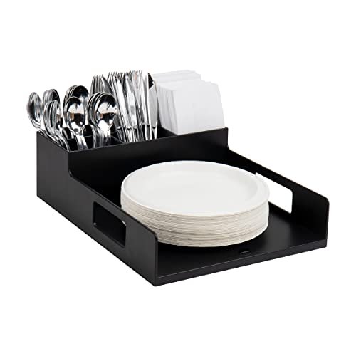 Mind Reader Utensil Napkin and Plate Organizer...