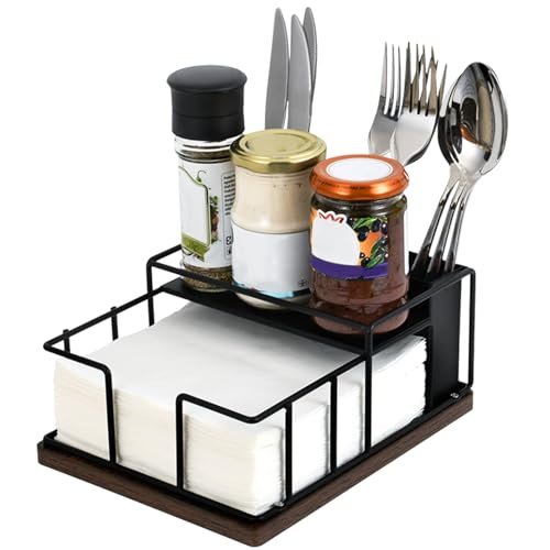 Napkin Holder for Paper Napkins,Flat Napkin And Utensils...