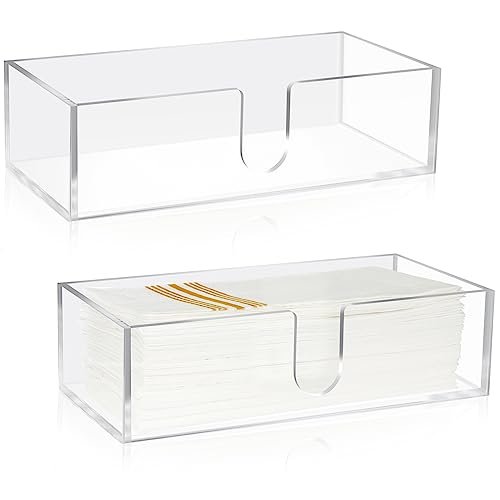 Mumufy 2 Pcs Paper Napkins Holder Fold Z Fold Acrylic