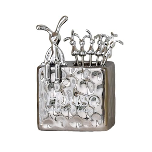Of 6 Dessert Forks Stainless Steel Fruit Forks Set