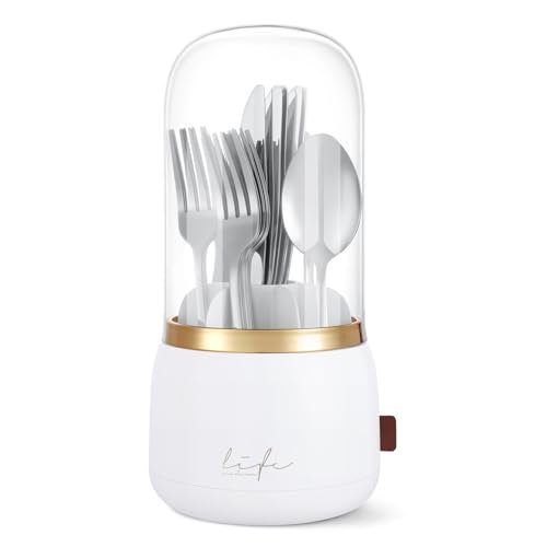 EXIN DECHEN 360° Rotation Silverware Organizer for Kitchen...