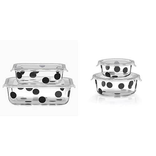 Kate Spade New York Deco Dot Rectangular and Round Dishes