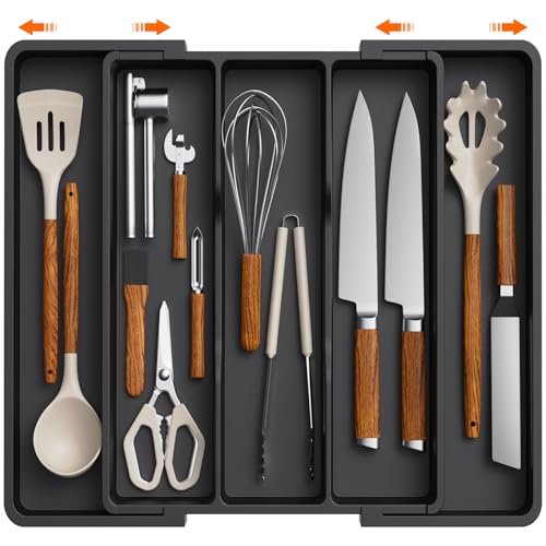 Lifewit Utensil Organizer for Kitchen Drawers, Expandable...