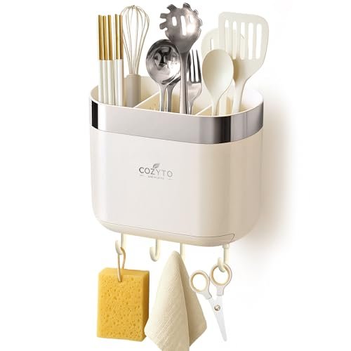 COZYTO LuxTray U1-Pro Wall Mounted Utensil Holder Kitchen...
