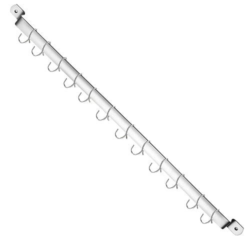 Kyraton Kitchen Utensil Rail Organizer - Wall Mounted Hooks
