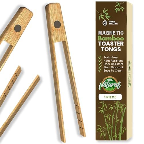 Toaster Tongs With Magnet | Kitchen Utensils Natural...