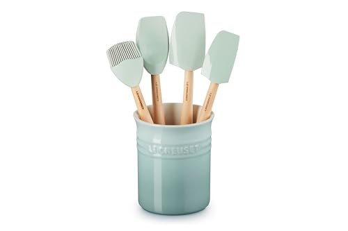 Le Creuset Silicone Craft Series Utensil Set with Stoneware...