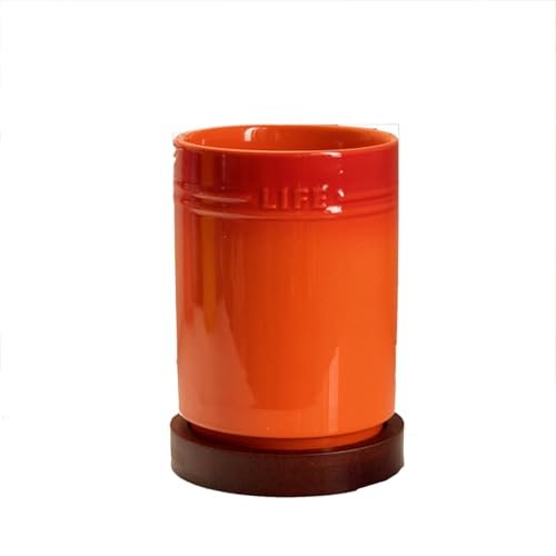LAETYUON Ceramic Utensil Holder Wall-Mounted Ceramic...