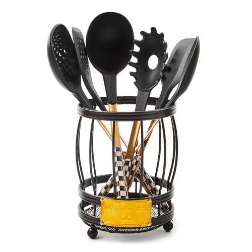 MACKENZIE-CHILDS Utensil Caddy Set with Kitchen Utensils,...
