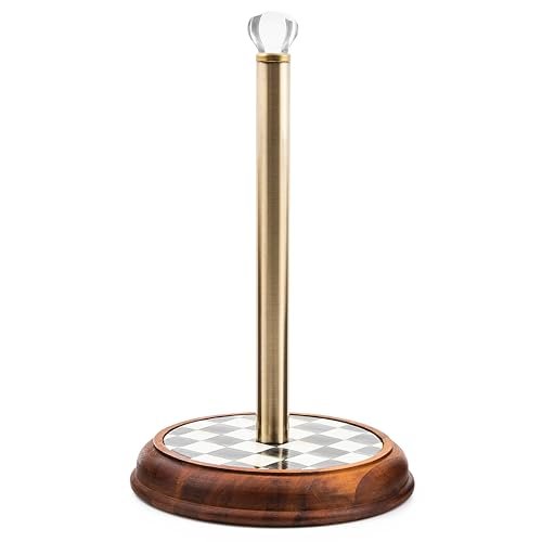 MACKENZIE-CHILDS Wood Paper Towel Holder, Decorative Paper...