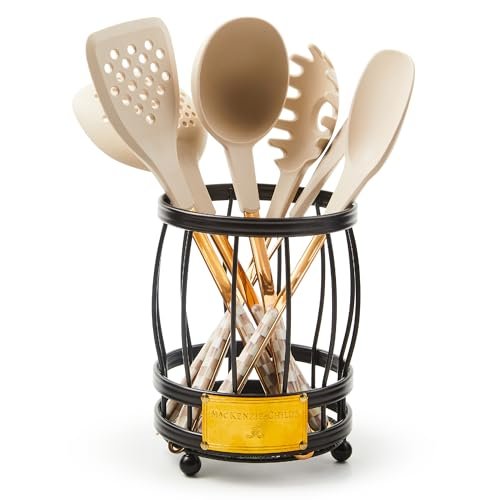 MACKENZIE-CHILDS Utensil Caddy Set with Kitchen Utensils,...