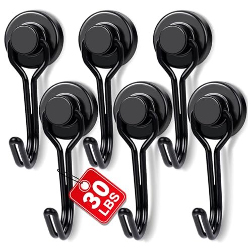 E BAVITE Magnetic Hooks, 30lbs+ Magnet Hook Heavy Duty