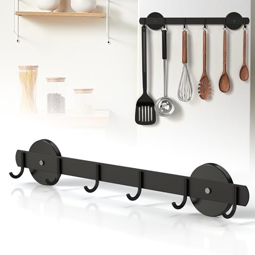 Magnetic Utensil Holder For Fridge, Heavy Duty with 6 Hooks