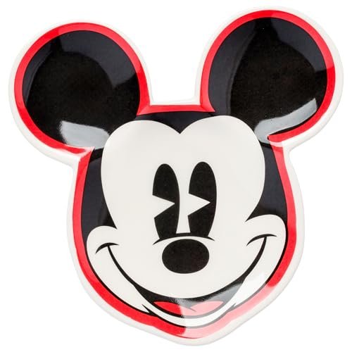 Silver Buffalo Disney Mickey Mouse Face Sculpted Ceramic...