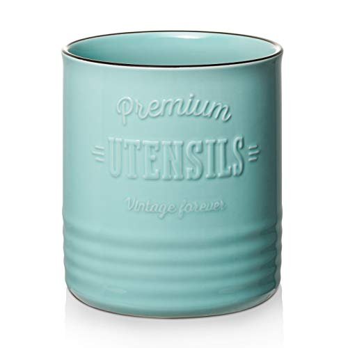 DOWAN 7.2″ Extra Large Kitchen Utensil Holder Ceramic...