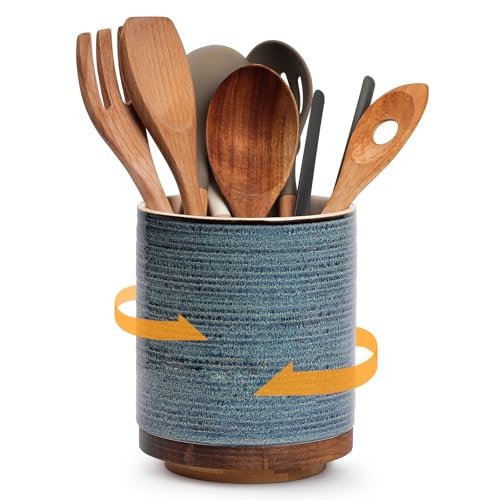DOWAN 360° Rotating Extra Large Cooking Utensil Holder...