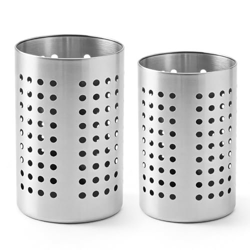 ZLMTZDJD 2PCS Stainless Steel Utensil Holder and Drying...