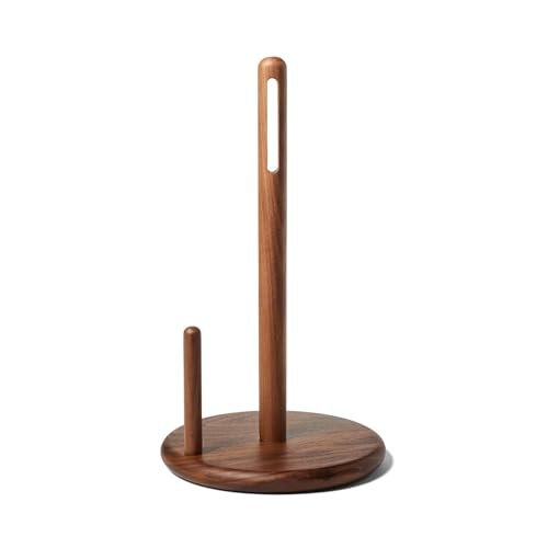 Sur La Table Black Walnut Paper Towel Holder, Brown