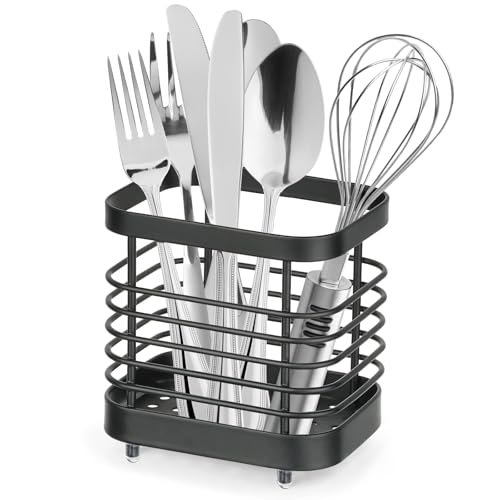 IWNTWY Utensil Holder, Stainless Steel Utensil Drying Rack...