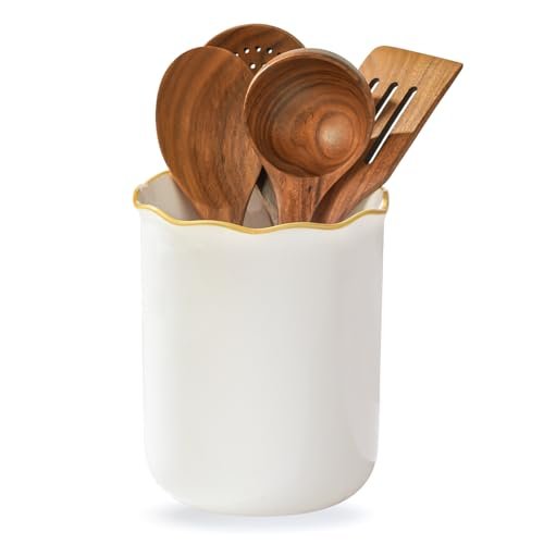 Onniyor Ceramic Kitchen Utensil Holder for Countertop,...
