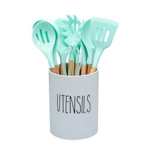Heartland Home Kitchen Utensil Holder for Countertop. White...