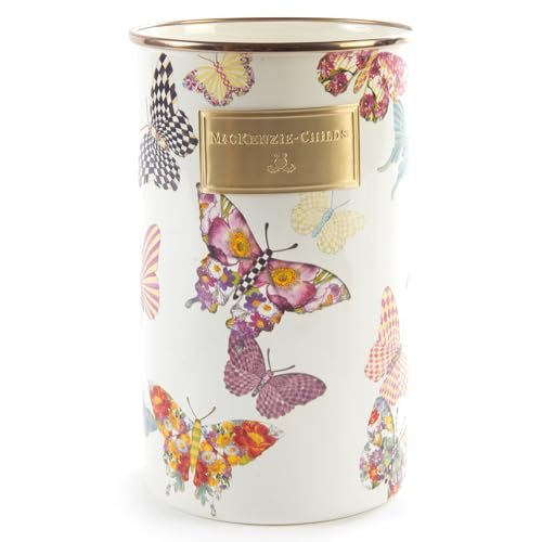 MACKENZIE-CHILDS Enamel Utensil Holder, Kitchen Utensil...