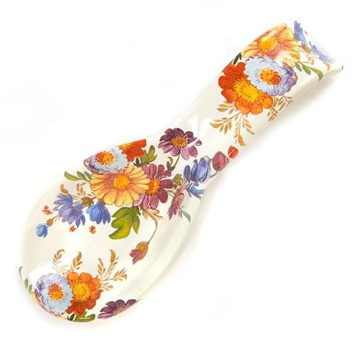 MACKENZIE-CHILDS Enamel Spoon Rest, Kitchen Spoon Holder,...