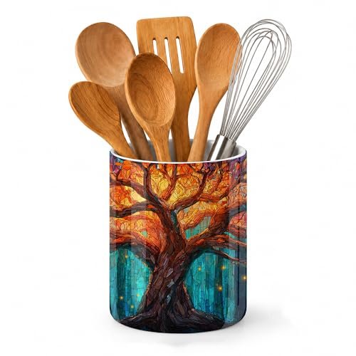 Axxitude Tree of Life Kitchen Utensil Holder,Shining...