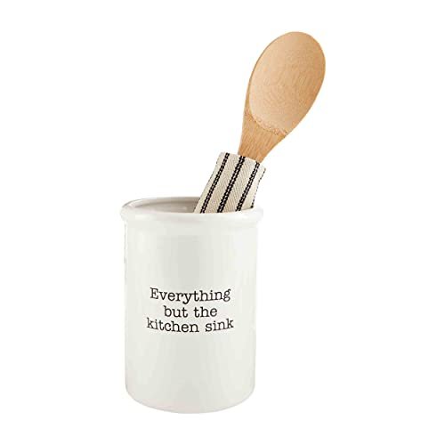 Mud Pie Utensil Holder Set, Holder 6 1/2 inches