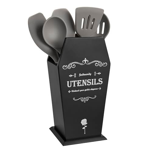 Gothvanity Gothic Coffin Utensil Holder - Large Dark...