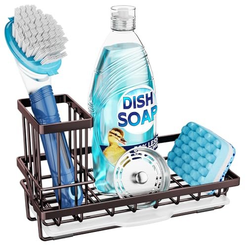 Consumest Sink Caddy Kitchen Organizer, Sponge Holder with...