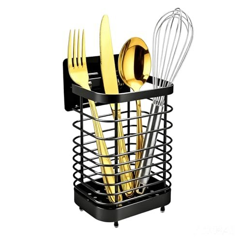 LAIPART Stainless Steel Utensil Holder & Drying Rack for...