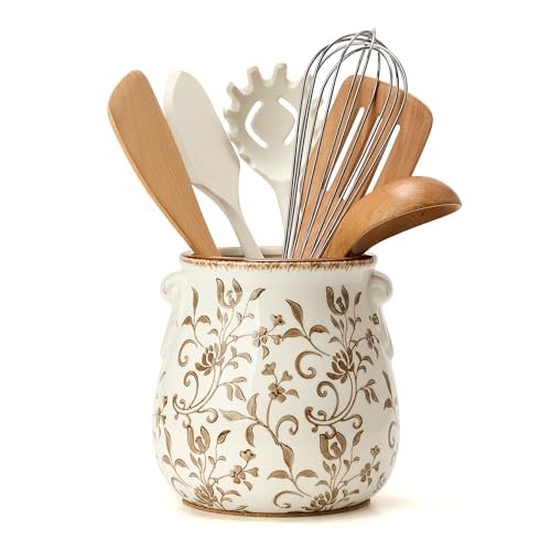 Utensil Holder for Kitchen Counter, Modern Farmhouse...